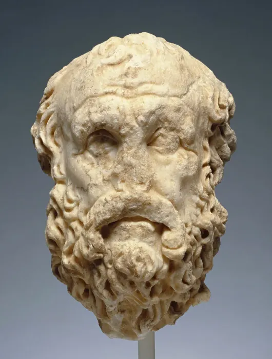Framed Print : Portrait Head of Diogenes, late 2nd century A.D. Creator: Unknown Framed Print : Portrait Head of Diogenes, late 2nd century A.D. Creator: Unknown