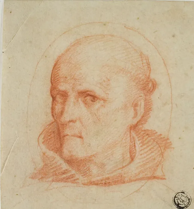 Framed Print : Portrait Head of Franciscan Monk, n.d. Creator: Unknown Framed Print : Portrait Head of Franciscan Monk, n.d. Creator: Unknown