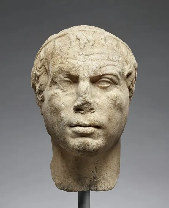 Framed Print : Portrait Head of a Man, 75-50 BC. Creator: Unknown Framed Print : Portrait Head of a Man, 75-50 BC. Creator: Unknown