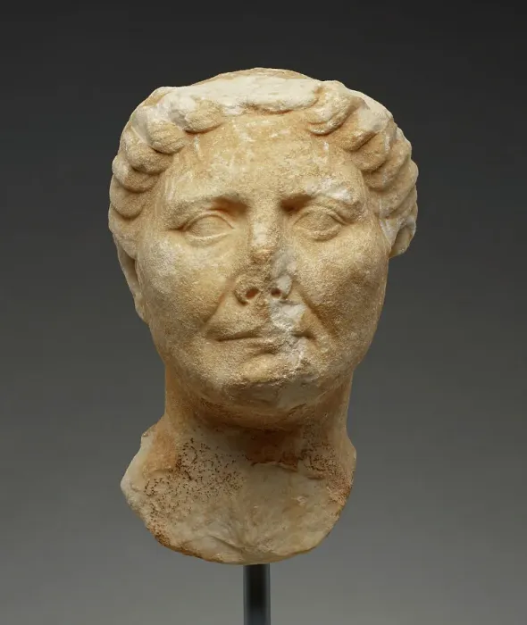 Framed Print : Portrait Head of an Old Woman, 25-1 B.C. Creator: Unknown Framed Print : Portrait Head of an Old Woman, 25-1 B.C. Creator: Unknown