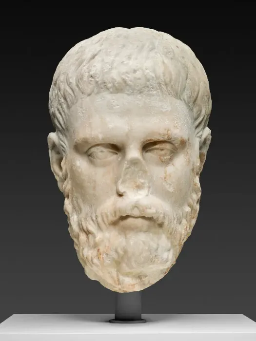 Framed Print : Portrait Head of a Philosopher, Second half of the 2nd century. Creator: Unknown Framed Print : Portrait Head of a Philosopher, Second half of the 2nd century. Creator: Unknown
