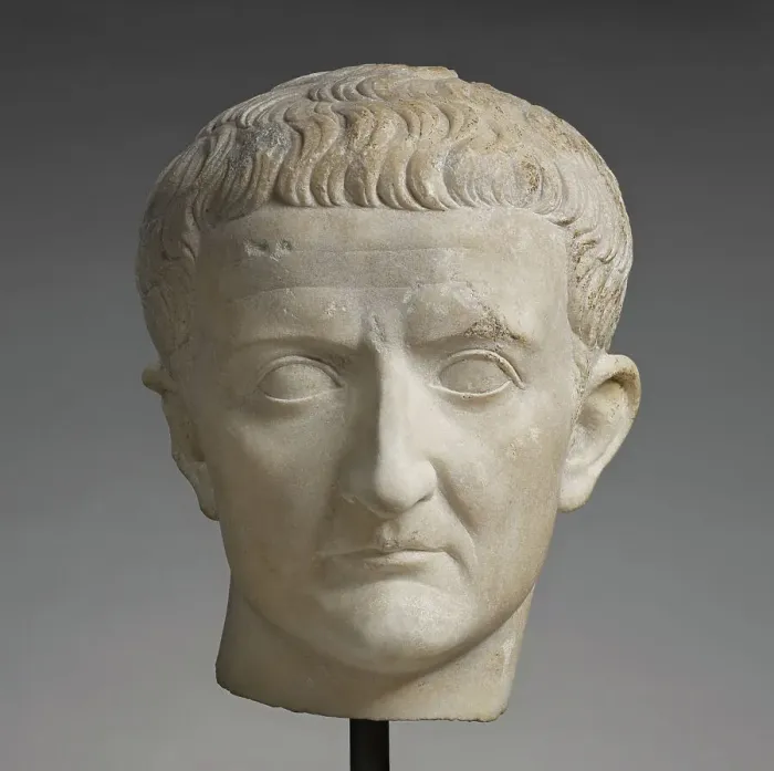 Framed Print : Portrait Head of Tiberius (The Lansdowne Tiberius), A.D. 14-37. Creator: Unknown Framed Print : Portrait Head of Tiberius (The Lansdowne Tiberius), A.D. 14-37. Creator: Unknown
