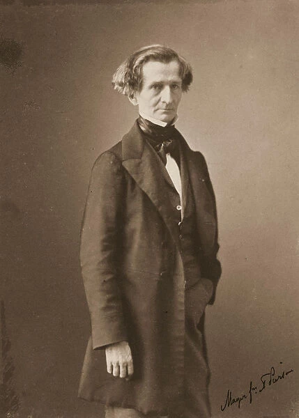 Portrait of Hector Berlioz (1803-1869), c. 1850. Artist: Pierson, Pierre-Louis (1822-1913)