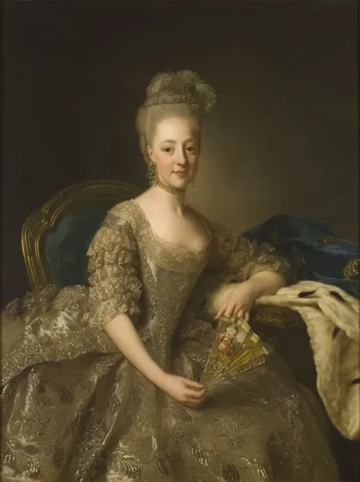 Framed Print : Portrait of Hedwig Elisabeth Charlotte of Holstein-Gottorp (1759-1818), 1774. Artist: Roslin, Alexander (1718-1793) Framed Print : Portrait of Hedwig Elisabeth Charlotte of Holstein-Gottorp (1759-1818), 1774. Artist: Roslin, Alexander (1718-1793)
