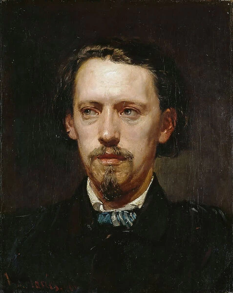 Portrait of Heinrich Anton Heger (1832-1888), 1861. Creator: Marees, Hans von (1837-1887)