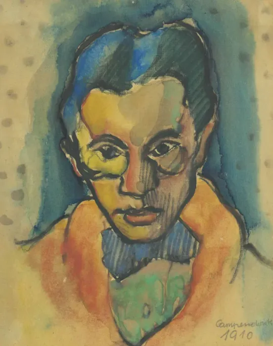 Framed Print : Portrait of Heinrich Campendonk (1889-1957), 1910 Framed Print : Portrait of Heinrich Campendonk (1889-1957), 1910