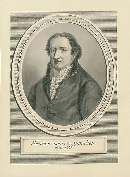 Portrait of Heinrich Friedrich Karl vom und zum Stein (1757-1831), 1804-1807. Creator: Anonymous