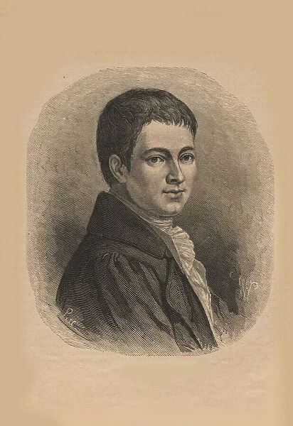 Portrait of Heinrich von Kleist (1777-1811), 1876. Creator: Anonymous