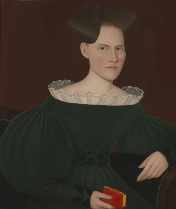 Framed Print : Portrait of Helen (Lena) Ten Broeck, 1834. Creator: Ammi Phillips Framed Print : Portrait of Helen (Lena) Ten Broeck, 1834. Creator: Ammi Phillips
