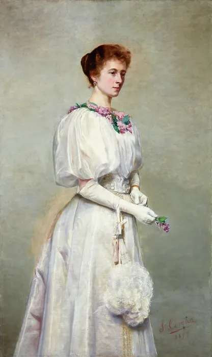 Framed Print : Portrait of Helena Cerchowa, 1898. Creators: Stanislaw Cercha, Helena Cerchowa Framed Print : Portrait of Helena Cerchowa, 1898. Creators: Stanislaw Cercha, Helena Cerchowa