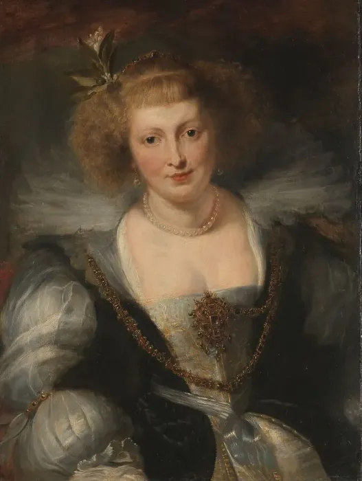 Framed Print : Portrait of Helena Fourment (1614-1673), the Artist's Second Wife, c.1650. Creator: Unknown Framed Print : Portrait of Helena Fourment (1614-1673), the Artist's Second Wife, c.1650. Creator: Unknown