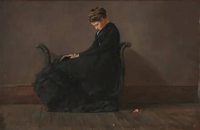 Framed Print : Portrait of Helena de Kay, 1872. Creator: Winslow Homer Framed Print : Portrait of Helena de Kay, 1872. Creator: Winslow Homer