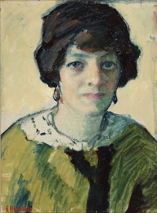 Framed Print : Portrait of Helmi Lindfors, 1918. Creator: Emil Rautala