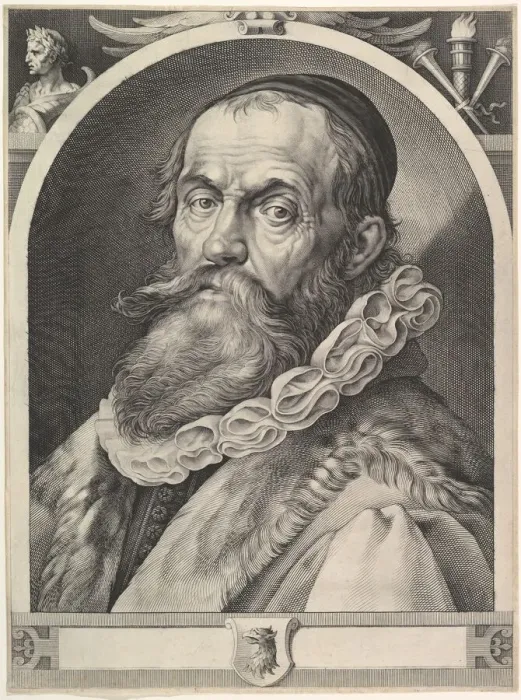 Framed Print : Portrait of Hendrick Goltzius, ca. 1617. Creator: Jan Muller
