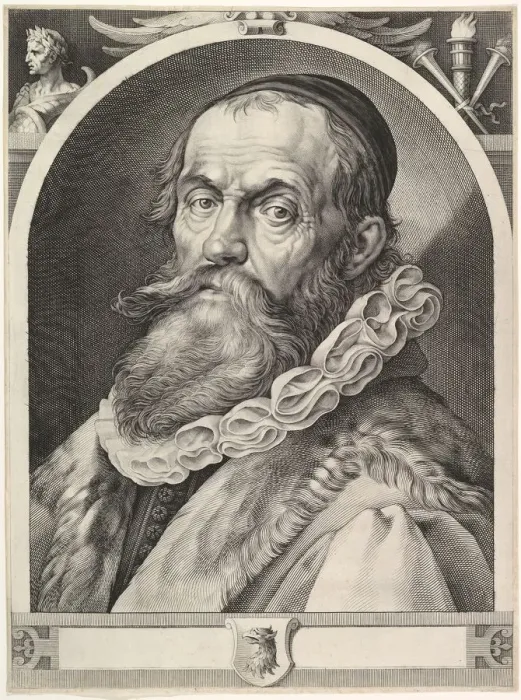 Framed Print : Portrait of Hendrick Goltzius, pub. 1617. Creator: Dutch School (17th Century) Framed Print : Portrait of Hendrick Goltzius, pub. 1617. Creator: Dutch School (17th Century)