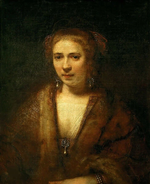 Portrait of Hendrickje Stoffels (1625-1662), ca 1654. Creator: Rembrandt van Rhijn (1606-1669)