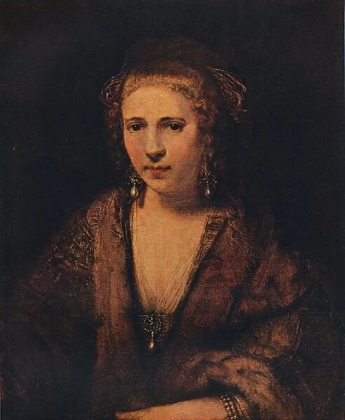 Portrait of Hendrickje Stoffels with a Velvet Beret, c1654. Artist: Rembrandt Harmensz van Rijn