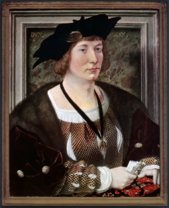 Framed Print : Portrait of Hendrik III, Count of Nassau-Breda, c1516-1517, (1927). Artist: Jan Gossaert Framed Print : Portrait of Hendrik III, Count of Nassau-Breda, c1516-1517, (1927). Artist: Jan Gossaert