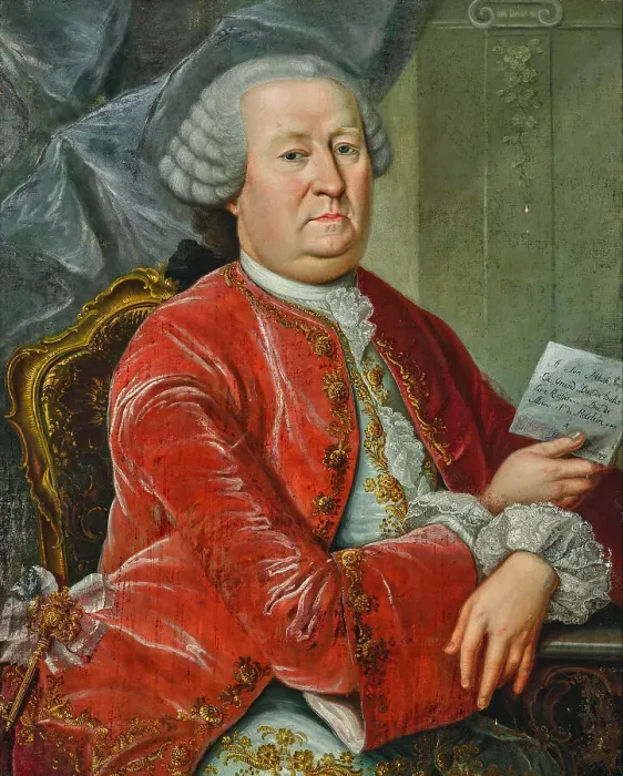 Framed Print : Portrait of Henning Friedrich Graf von Bassewitz (1680-1749), 18th century. Creator: Unknown artist Framed Print : Portrait of Henning Friedrich Graf von Bassewitz (1680-1749), 18th century. Creator: Unknown artist