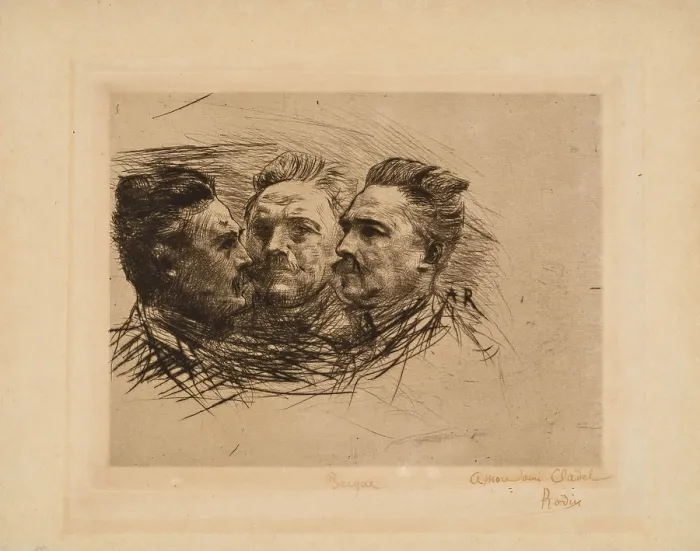 Framed Print : Portrait of Henri Becque, 1885. Creator: Rodin, Auguste (1840-1917) Framed Print : Portrait of Henri Becque, 1885. Creator: Rodin, Auguste (1840-1917)
