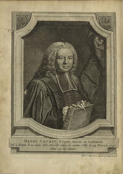 Portrait of Henri Cochin (1687-1747), 1751