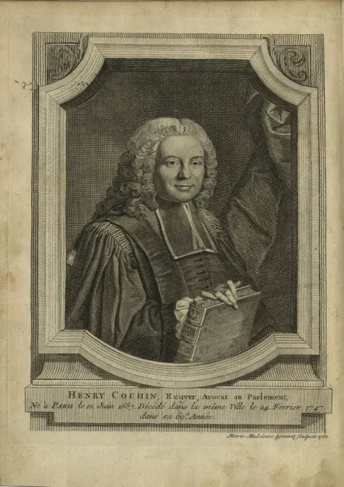 Framed Print : Portrait of Henri Cochin (1687-1747), 1751 Framed Print : Portrait of Henri Cochin (1687-1747), 1751