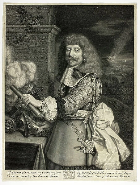 Portrait of Henri de Lorraine, Comte d'Harcourt, Horsemaster of France, 1667. Creator: Antoine Masson