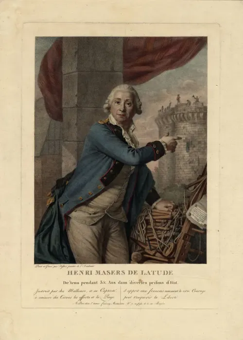 Framed Print : Portrait of Henri Masers de Latude (1725-1805), 1790 Framed Print : Portrait of Henri Masers de Latude (1725-1805), 1790