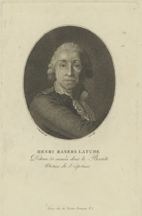 Framed Print : Portrait of Henri Masers de Latude (1725-1805), c. 1793. Creator: Bonneville, Francois Framed Print : Portrait of Henri Masers de Latude (1725-1805), c. 1793. Creator: Bonneville, Francois