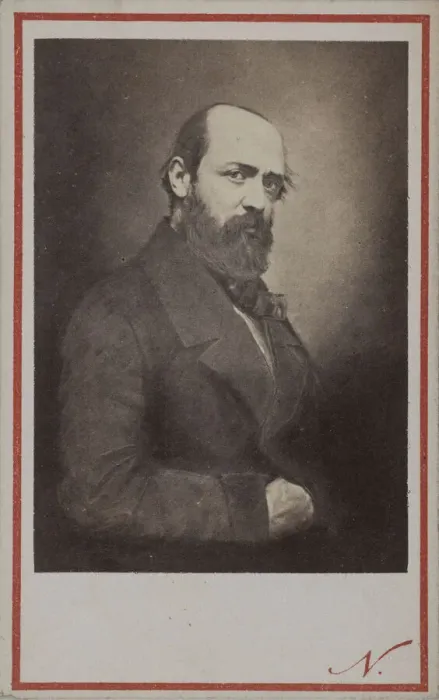 Framed Print : Portrait of Henri Murger (1822-1861), 1861. Creator: Photo studio Nadar Framed Print : Portrait of Henri Murger (1822-1861), 1861. Creator: Photo studio Nadar