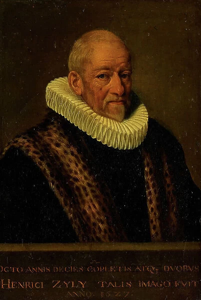 Portrait of Henricus van Zijl (1545-1627), 1627. Creator: Nicolaes Van Borculo