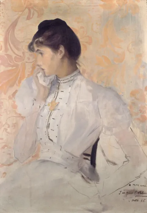 Framed Print : Portrait of Henriette Chabot, 1886. Creator: Blanche, Jacques-Emile (1861-1942) Framed Print : Portrait of Henriette Chabot, 1886. Creator: Blanche, Jacques-Emile (1861-1942)