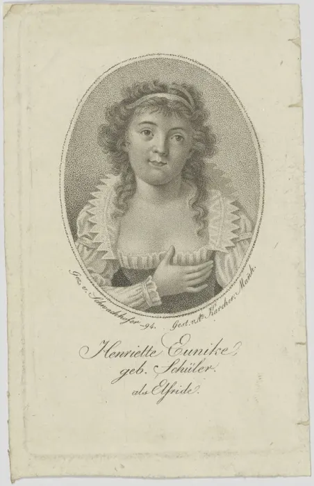 Framed Print : Portrait of Henriette Hendel-Schütz, nee Schüler (1772-1849) as Elfride, 1794 Framed Print : Portrait of Henriette Hendel-Schütz, nee Schüler (1772-1849) as Elfride, 1794