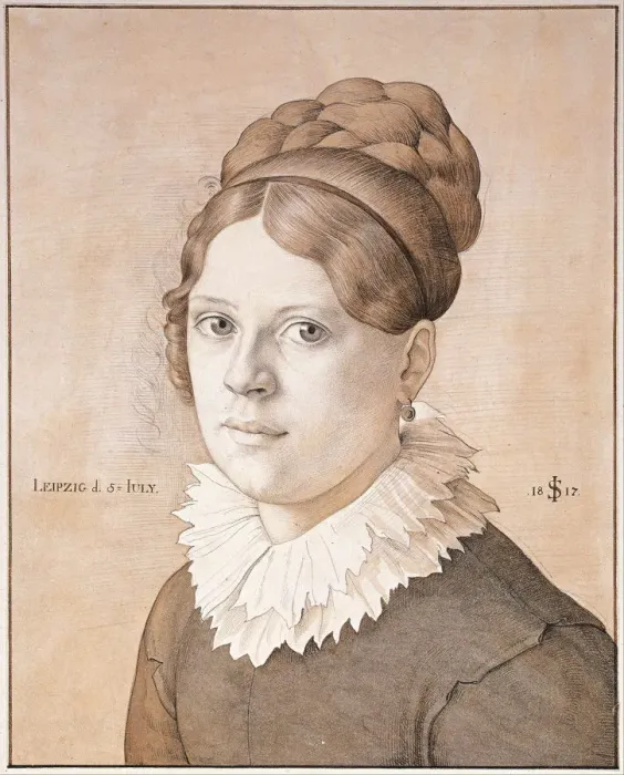Framed Print : Portrait of Henriette Schnorr von Carolsfeld, 1817. Artist: Schnorr von Carolsfeld, Julius (1794-1872) Framed Print : Portrait of Henriette Schnorr von Carolsfeld, 1817. Artist: Schnorr von Carolsfeld, Julius (1794-1872)