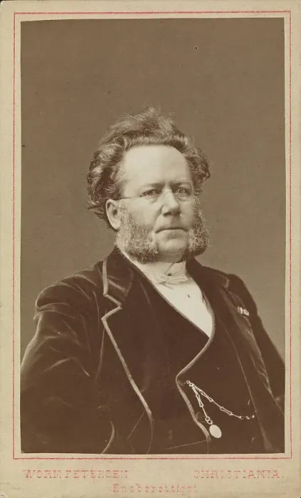 Framed Print : Portrait of Henrik Ibsen (1828-1906), 1874. Creator: Photo studio Johannes Petter Lindegaard; Christiania () Framed Print : Portrait of Henrik Ibsen (1828-1906), 1874. Creator: Photo studio Johannes Petter Lindegaard; Christiania ()