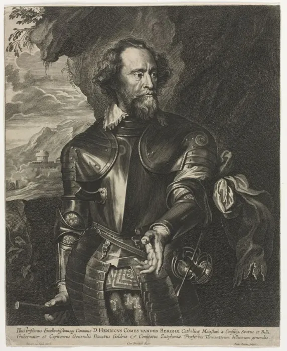 Framed Print : Portrait of Henry, Count van den Berghe. Creator: Paulus Pontius (Flemish, 1603-1658) Framed Print : Portrait of Henry, Count van den Berghe. Creator: Paulus Pontius (Flemish, 1603-1658)