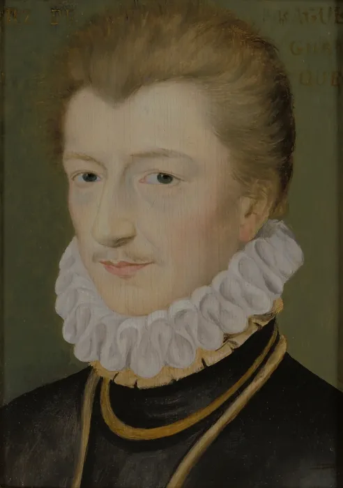 Framed Print : Portrait of Henry I of Lorraine (1550-1588), Duke of Guise, between 1560-1570. Creator: Unknown Framed Print : Portrait of Henry I of Lorraine (1550-1588), Duke of Guise, between 1560-1570. Creator: Unknown