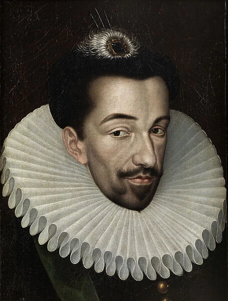 Portrait of Henry III of France, King of Poland and Grand Duke of Lithuania, 1580s. Artist: Quesnel, Francois (1543-1619)