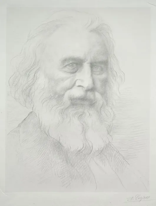 Framed Print : Portrait of Henry Wadsworth Longfellow (2nd Plate). Creator: Alphonse Legros (French, 1837-1911) Framed Print : Portrait of Henry Wadsworth Longfellow (2nd Plate). Creator: Alphonse Legros (French, 1837-1911)