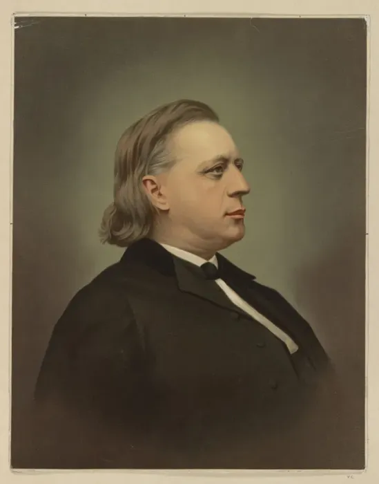 Framed Print : Portrait of Henry Ward Beecher (1813-1887), c. 1871 Framed Print : Portrait of Henry Ward Beecher (1813-1887), c. 1871