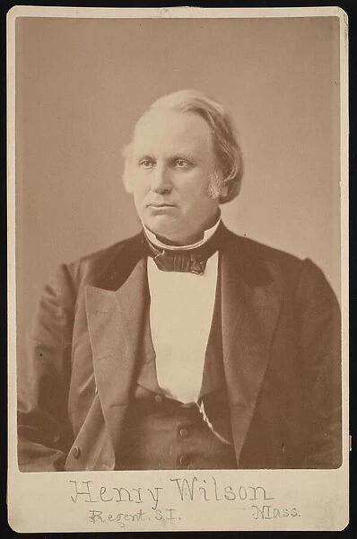 Portrait of Henry Wilson (1812-1875), Before 1876. Creator: Augustus Marshall