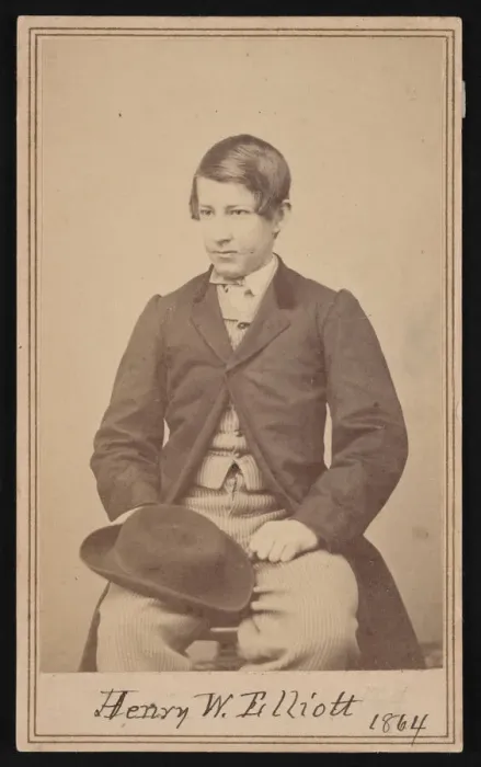 Framed Print : Portrait of Henry Wood Elliott (1846-1930), 1864. Creator: Alexander Gardner Framed Print : Portrait of Henry Wood Elliott (1846-1930), 1864. Creator: Alexander Gardner