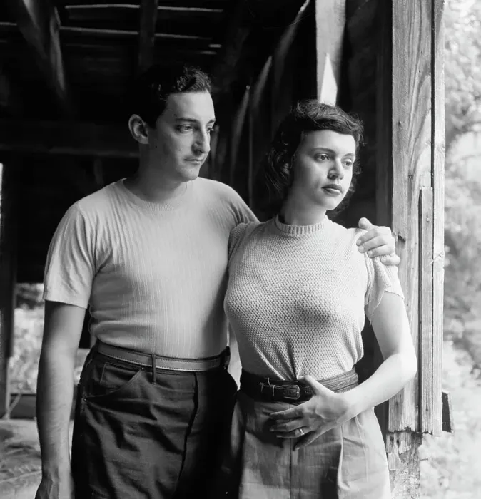 Framed Print : Portrait of Herb Abramson and Miriam Abramson, Flatbrookville, N.J. ca. 1947. Creator: William Paul Gottlieb Framed Print : Portrait of Herb Abramson and Miriam Abramson, Flatbrookville, N.J. ca. 1947. Creator: William Paul Gottlieb