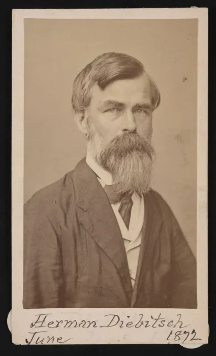Framed Print : Portrait of Herman Henry Diebitsch (1818-1883), 1871. Creator: Henry Ulke Framed Print : Portrait of Herman Henry Diebitsch (1818-1883), 1871. Creator: Henry Ulke