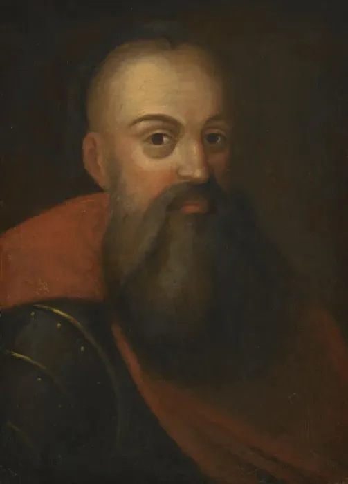 Framed Print : Portrait of Hetman Marek Sobieski (1549 / 50-1605). Artist: Anonymous Framed Print : Portrait of Hetman Marek Sobieski (1549 / 50-1605). Artist: Anonymous