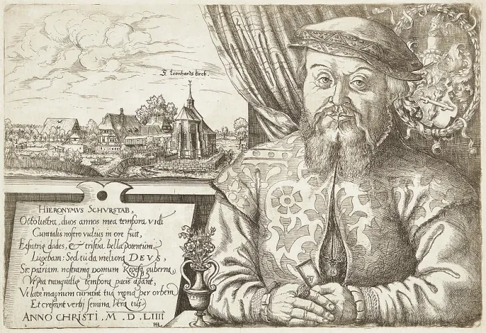 Framed Print : Portrait of Hieronymus Schurstab, Mayor of Nuremberg, 1554. Creator: Lautensack, Hans Sebald (1524-1563) Framed Print : Portrait of Hieronymus Schurstab, Mayor of Nuremberg, 1554. Creator: Lautensack, Hans Sebald (1524-1563)