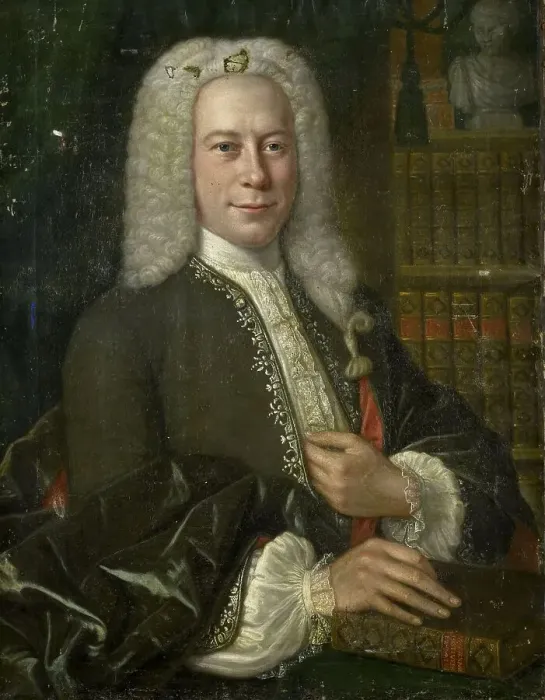 Framed Print : Portrait of an Historian, c.1730. Creator: Anon Framed Print : Portrait of an Historian, c.1730. Creator: Anon