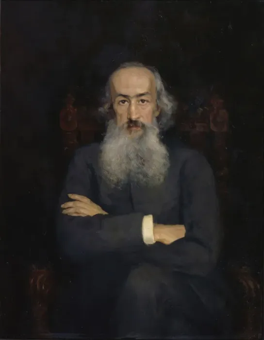 Framed Print : Portrait of the historian Konstantin Nikolayevich Bestuzhev-Ryumin (1829-1897), 1889. Artist: Zarudnaya-Kavos, Ekaterina Sergeevna (1862-1918) Framed Print : Portrait of the historian Konstantin Nikolayevich Bestuzhev-Ryumin (1829-1897), 1889. Artist: Zarudnaya-Kavos, Ekaterina Sergeevna (1862-1918)