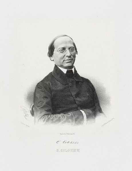 Portrait of the historian Sergey Mikhaylovich Solovyov (1820-1879)