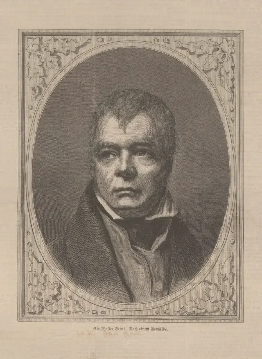 Framed Print : Portrait of the historical novelist and poet Sir Walter Scott (1771-1832), 1871 Framed Print : Portrait of the historical novelist and poet Sir Walter Scott (1771-1832), 1871